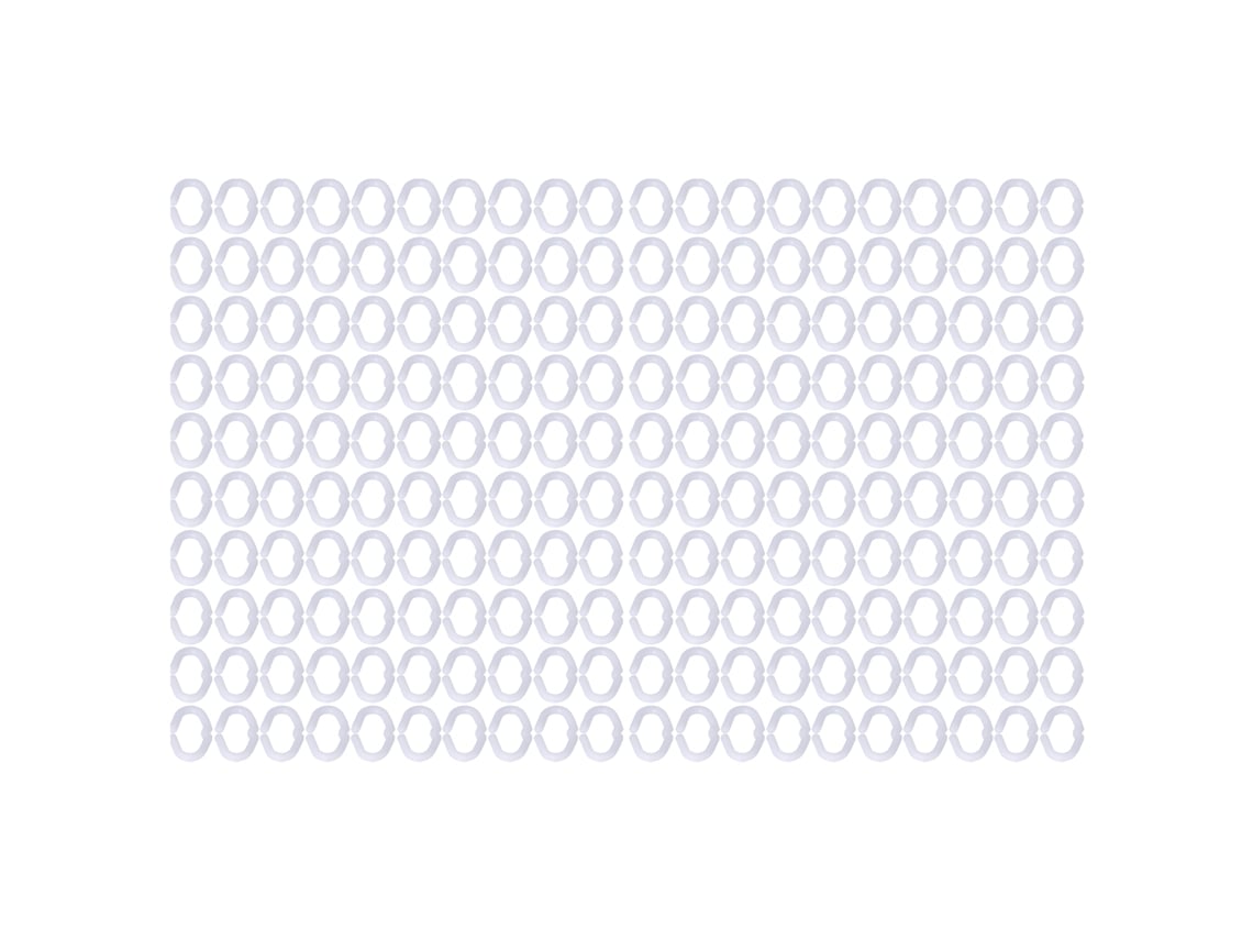 200pcs Presilha de Bico de Galo em Plástico PP Reutilizável | S/MARCA