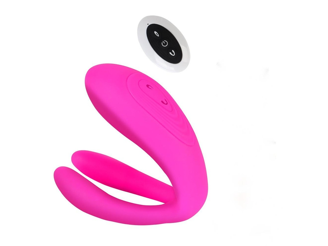 Vibrador De Motores Triplos De Controle Remoto Com 10 Frequncias Para Adultos (rosa Vermelha)