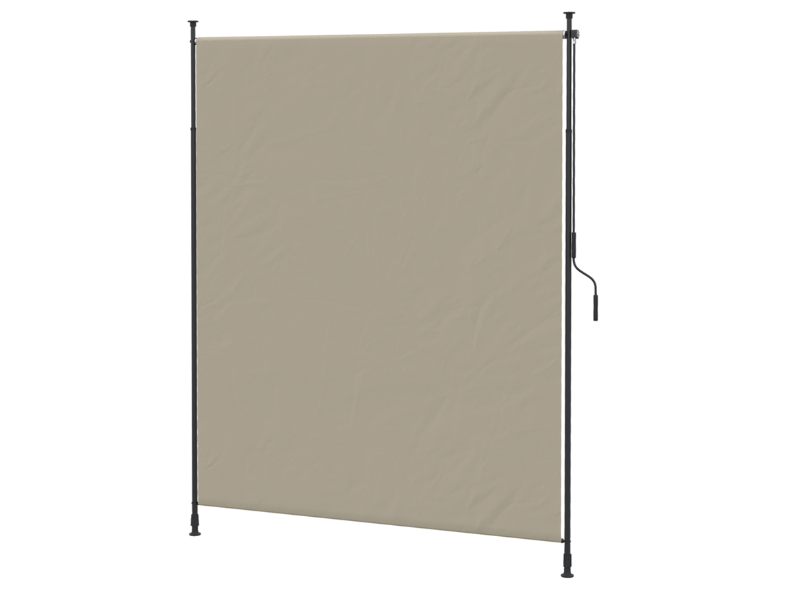 Toldo Vertical 200x292cm Quebra vento Alumínio Areia Jardim VELTRIX