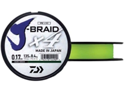 Linha de Pesca trançadas DAIWA J-braid 4 (0.130 mm - 0,10 mm)