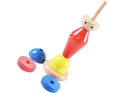 Blocos de Construção Naturais Montessori Brinquedo Educativo Interativo para Desenvolver a Criatividade e a CHABERLU
