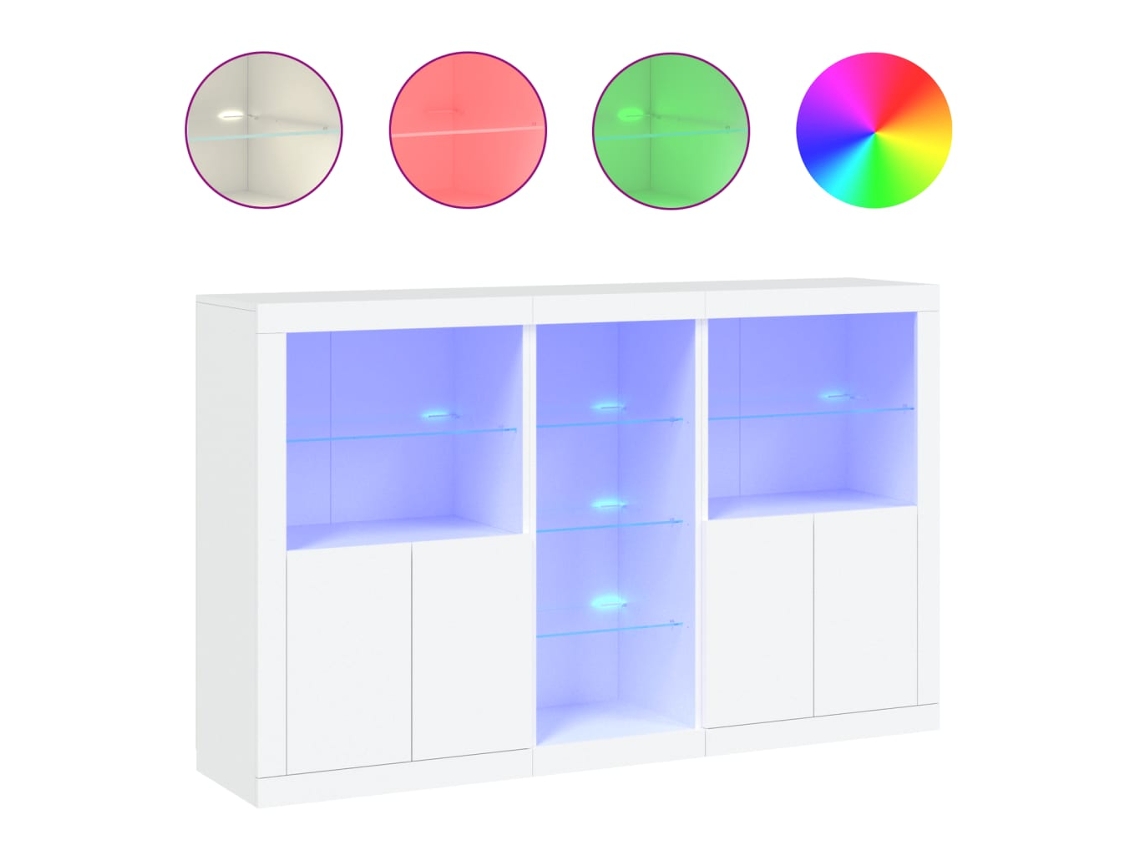 Sideboard, Sideboards Vidaxl Branco Madeira Processada (n/a)