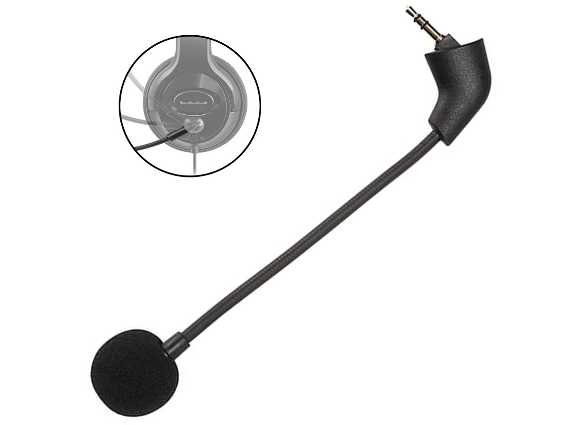Melhoria Para Headset Gamer, Substituição Do Microfone Com Conector De 3,5 Mm Para Comunicação Nítida, Tecnologia De Cancelamento Aquaforge
