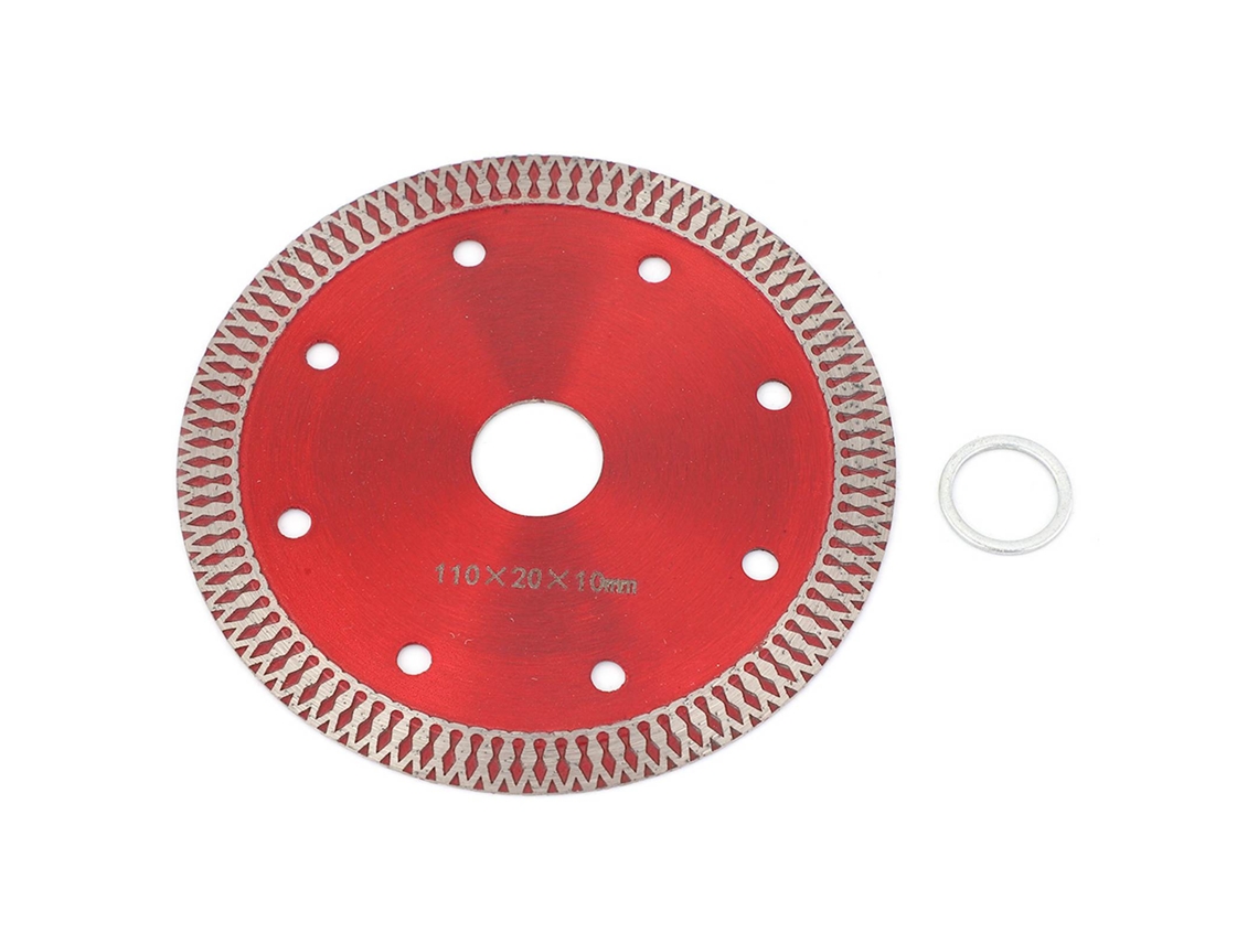 Disco De Corte Diamante 110x20x10mm Para Cerâmica E Pedra Microcristalina Com Lâmina De Serra