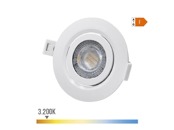 Downlight Led Empotrar 9W 806Lm Ra80 3200K Redondo Color Blanco Ø9Cm EDM