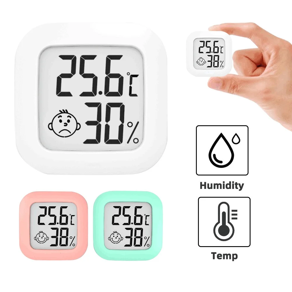 Mini Termômetro Digital Lcd Com Sensor Eletrônico De Temperatura Rosa-aquaforge