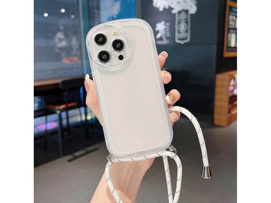 Capa De Tpu Candy Colors Com Cordão Para Iphone 12 Mini