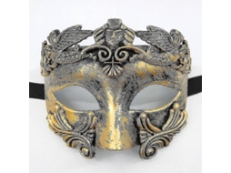 Rebe-máscara De Guerrero Romano Retro Antiguo De Plástico Y Espuma Con Bandas Elásticas Para Carnaval Halloween Fiesta De Disfraces Y Bodas Oro