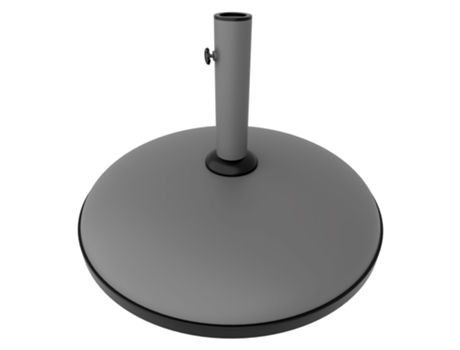 Radika Base Redonda Para Guarda Sol De Jardim Diâmetro 51 Cm 25 Kg Em Cimento Cinza Frankystar