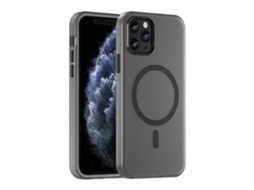 Capa Híbrida Translúcida Para Iphone 11 Pro - Tpu E Pc Com Magsafe | Fosca - Preta