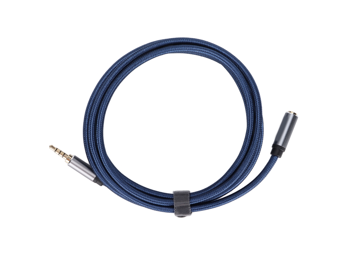 Cabo Mali de extensão de áudio 3.5mm, macho para fêmea, 1.8m