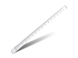 Régua Triangular Transparente De 15 Cm, Pacote Com 8 Peças Para