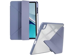 Capa para tablet de couro sintético transparente e acrílico Webake