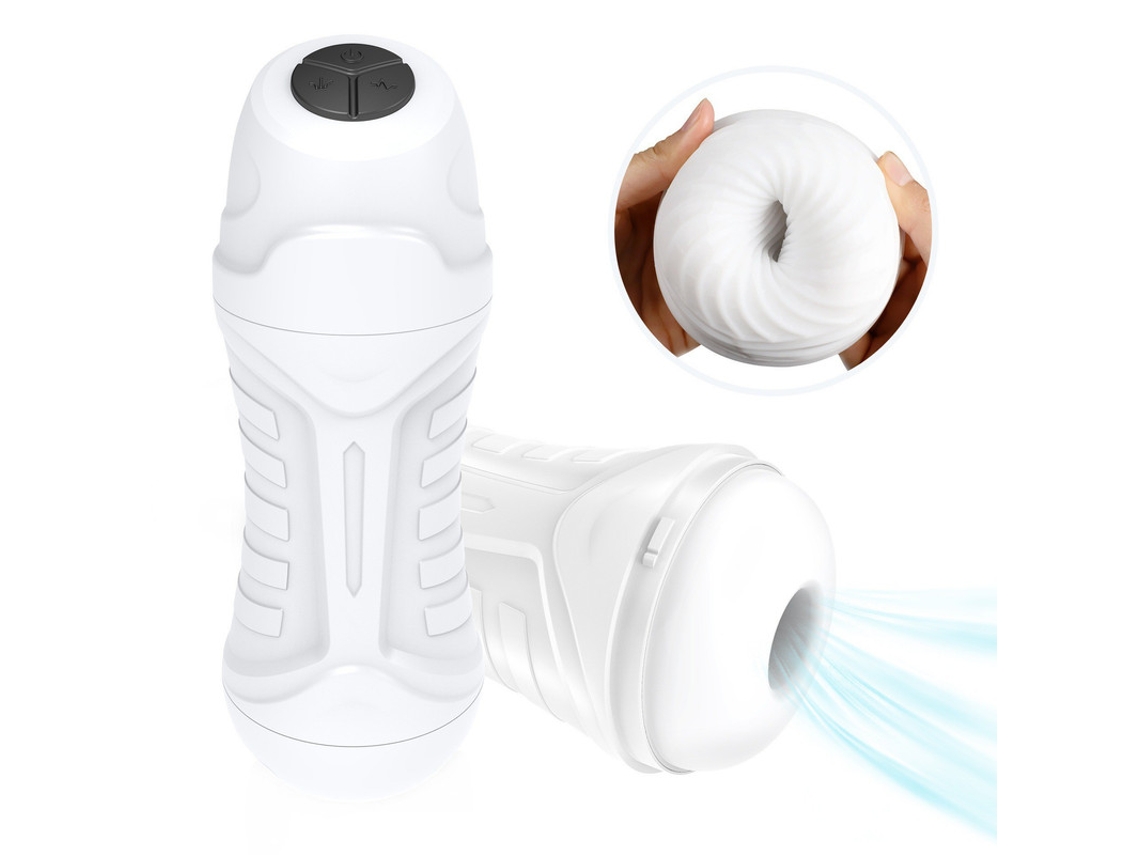 Masturbador Automtico Para Homens, Copo De Masturbao Vibratrio Para Suco (branco)