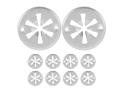 Conjunto De 10 Presilhas De Proteção Térmica Para Escapamento, Com Fixação Em Metal.