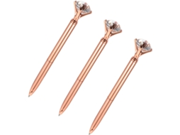 Conjunto De 3 Canetas Esferográficas Metal Ciieeo Para Uso Diário,