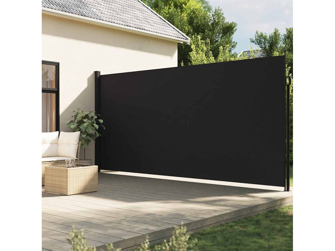 Vidaxl Toldo Lateral Retrátil 200x300 Cm Preto