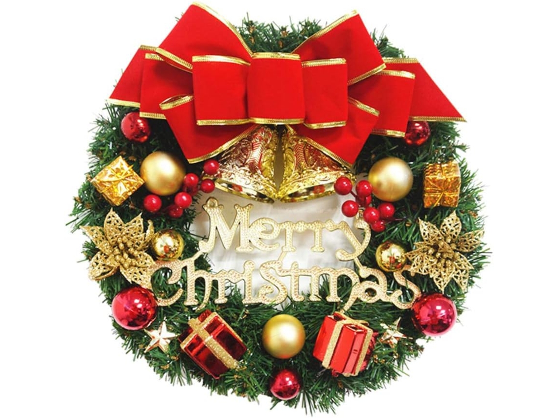Guirlandas De Não L Porta Da Frente Guirlanda Janela Decoração Bola De Natal Guirlanda Sino Bagas Flor