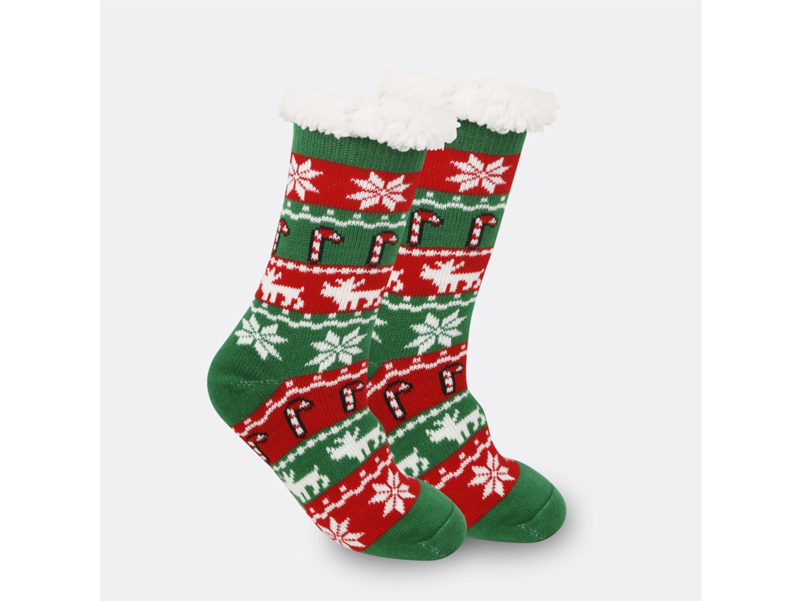 Meias Eifson Antiderrapantes Térmicas De Natal, Adequadas Para Tamanhos 36-42 (46)