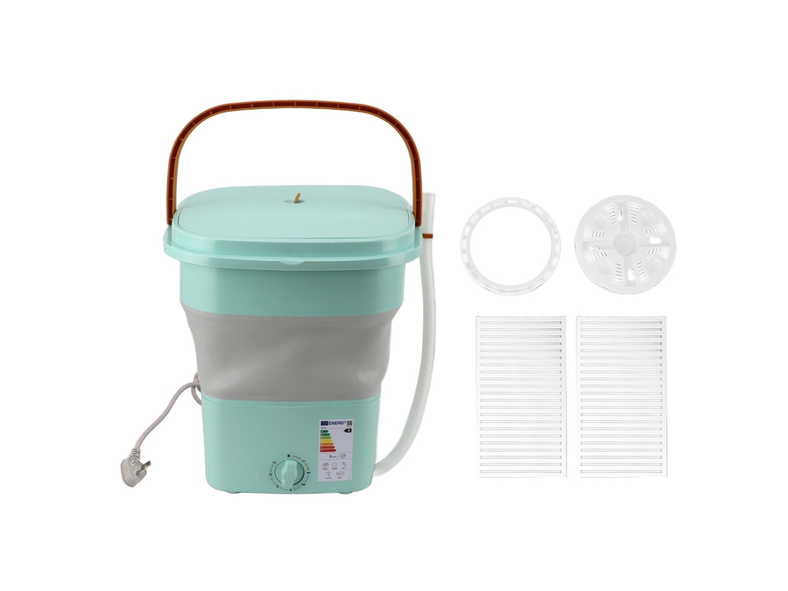 Laxiscreed Máquina De Lavar Portátil, Capacidade De 16l, Totalmente Automática Com Luz Azul
