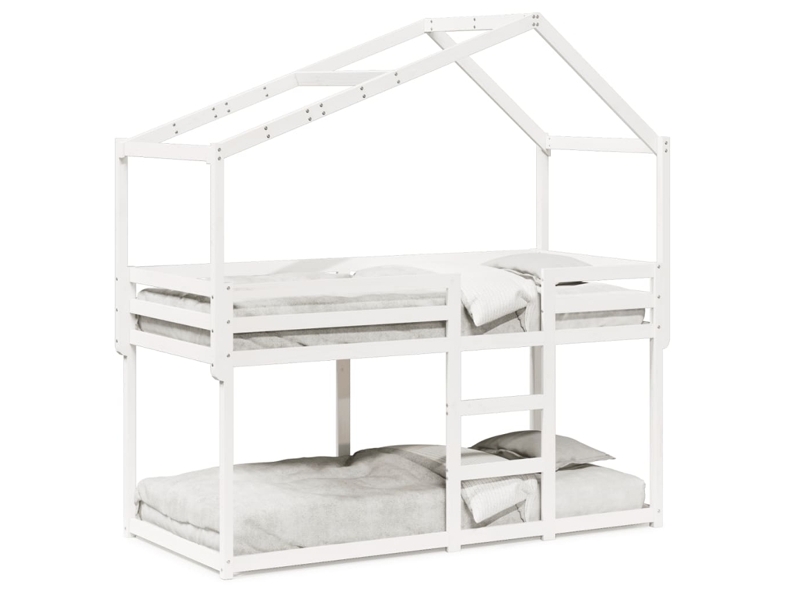 Beliche VIDAXL Branco Madeira (80x200 cm)