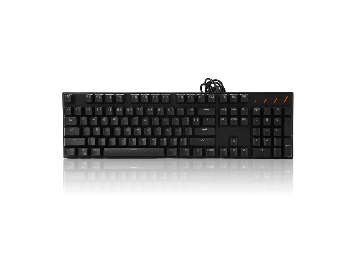Teclado Mecânico LAXISCREED (interface Usb, Iluminado, 104 Teclas, Switch Preto)