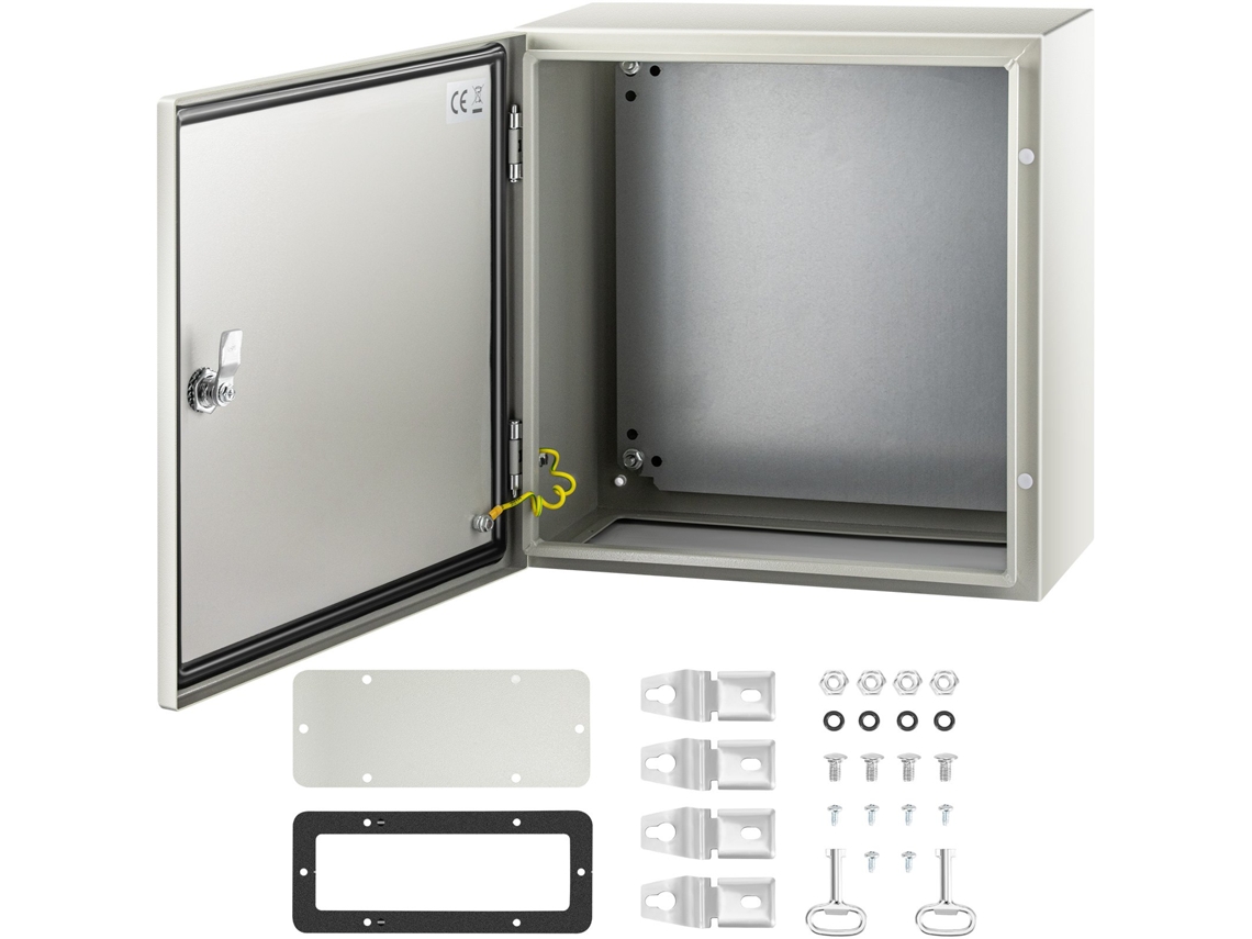 Caixa de conexão VEVOR para quadro elétrico 40x40x20cm aço carbono IP66