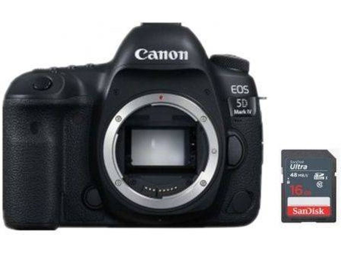 Kit Máquina Fotográfica CANON EOS 5D IV + SanDisk 64 GB (Full-Frame)