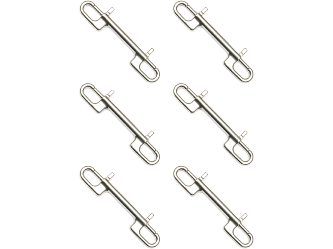 Gancho de mergulho SFUSHOS em aço inoxidável 6x com extremidade de parafuso duplo para leash