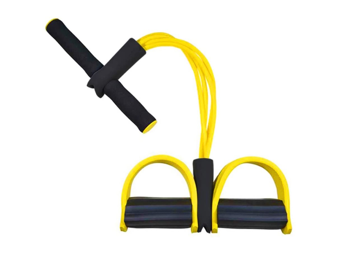 Treinador de pedal com faixa elástica para exercícios multifuncionais de corda, design portátil, faixas elásticas para melhor condicionamento físico - aquaforge