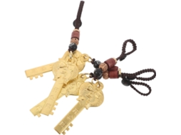 4 Peças Chaveiros Cavalo Latão Lote De Pingente Animal Do Zodíaco Chinês Ornamento Feng Shui