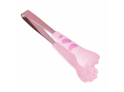 Pinça De Cozinha Cat Paw, Aço Inoxidável, Rosa, Pequena, Para Cozinhar Salada E Churrasco