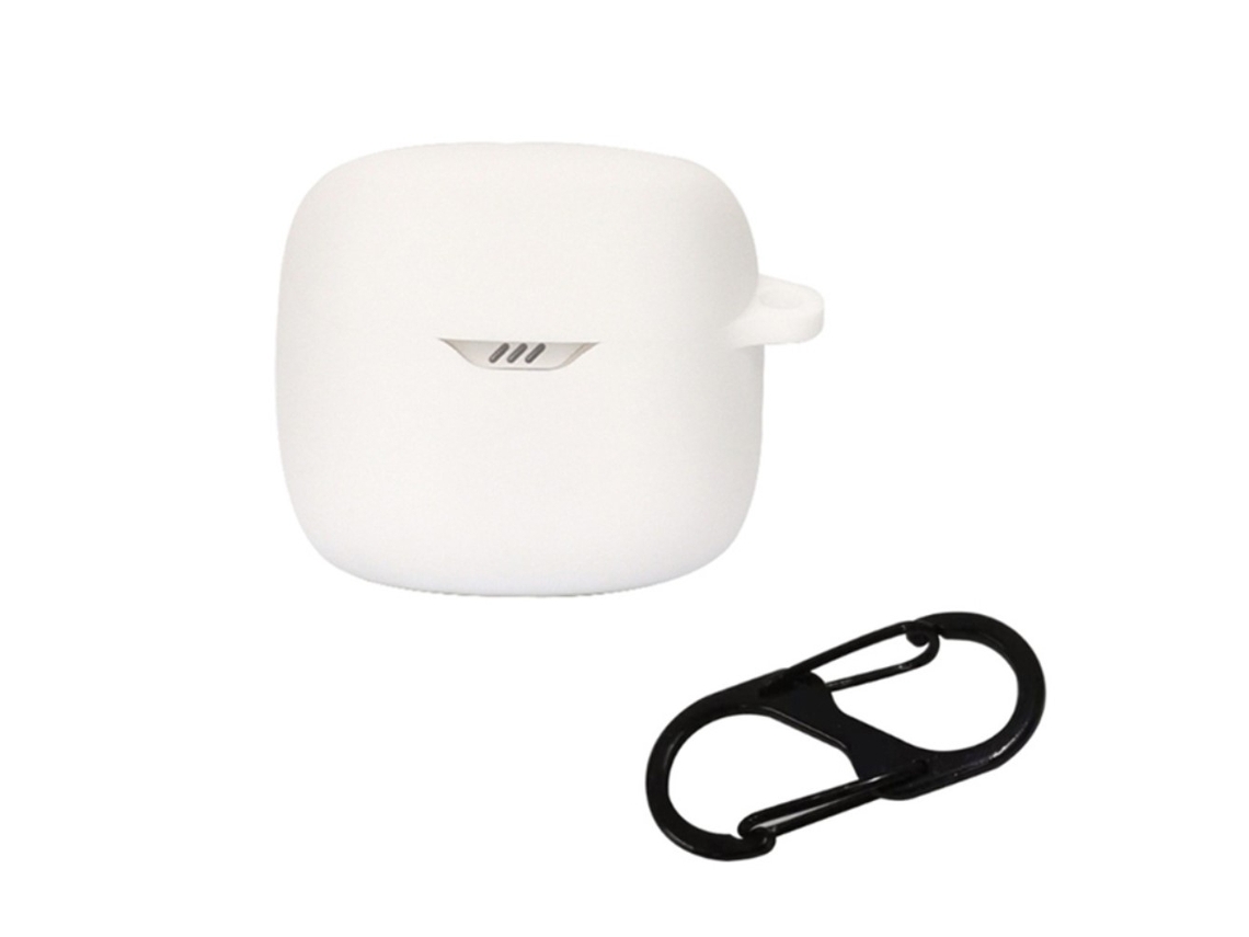 Capa De Silicone Jbl Tune Flex Com Fivela Branca Brilvibera