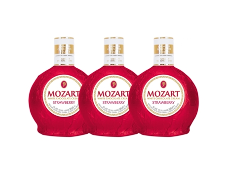 Licor SUNTORY Licor Creme Suntory Mozart Fresa Y Chocolate Blanco (0.5 L - 3 unidades)