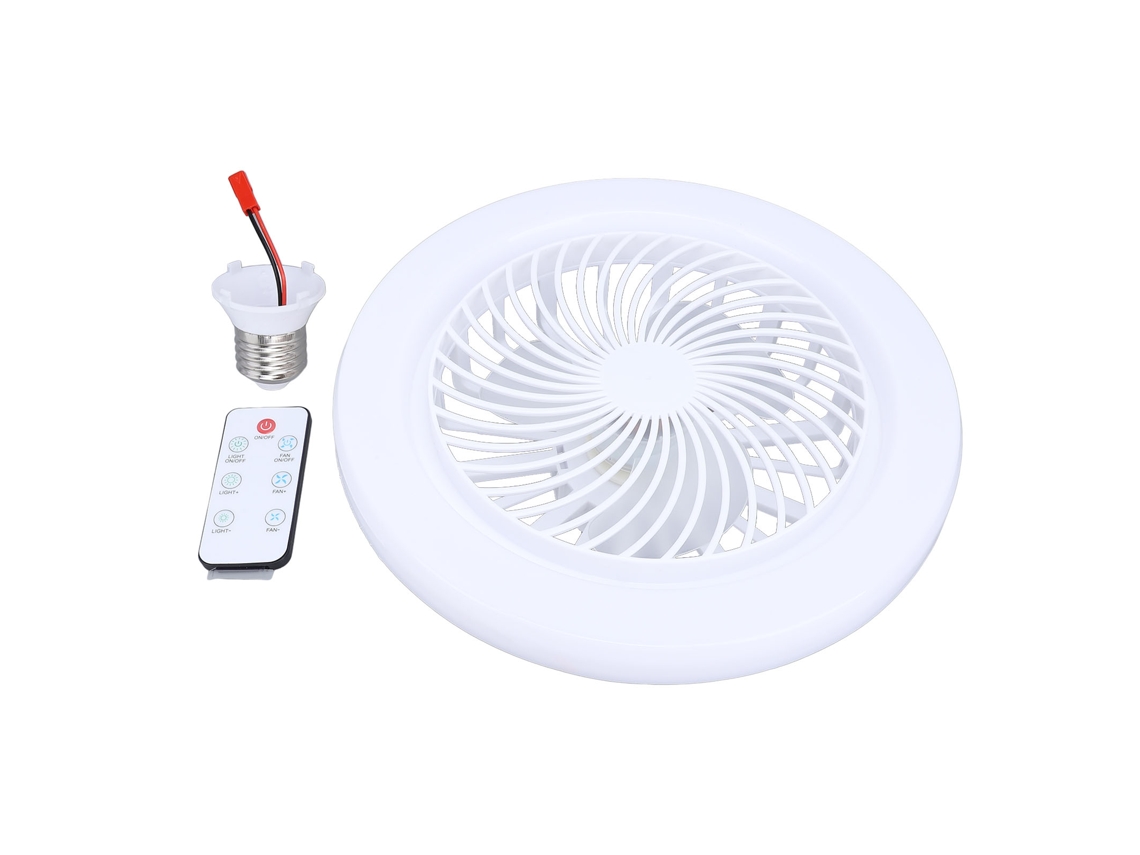 Ventoilha de Teto com Luz Ajustável e Controle Remoto