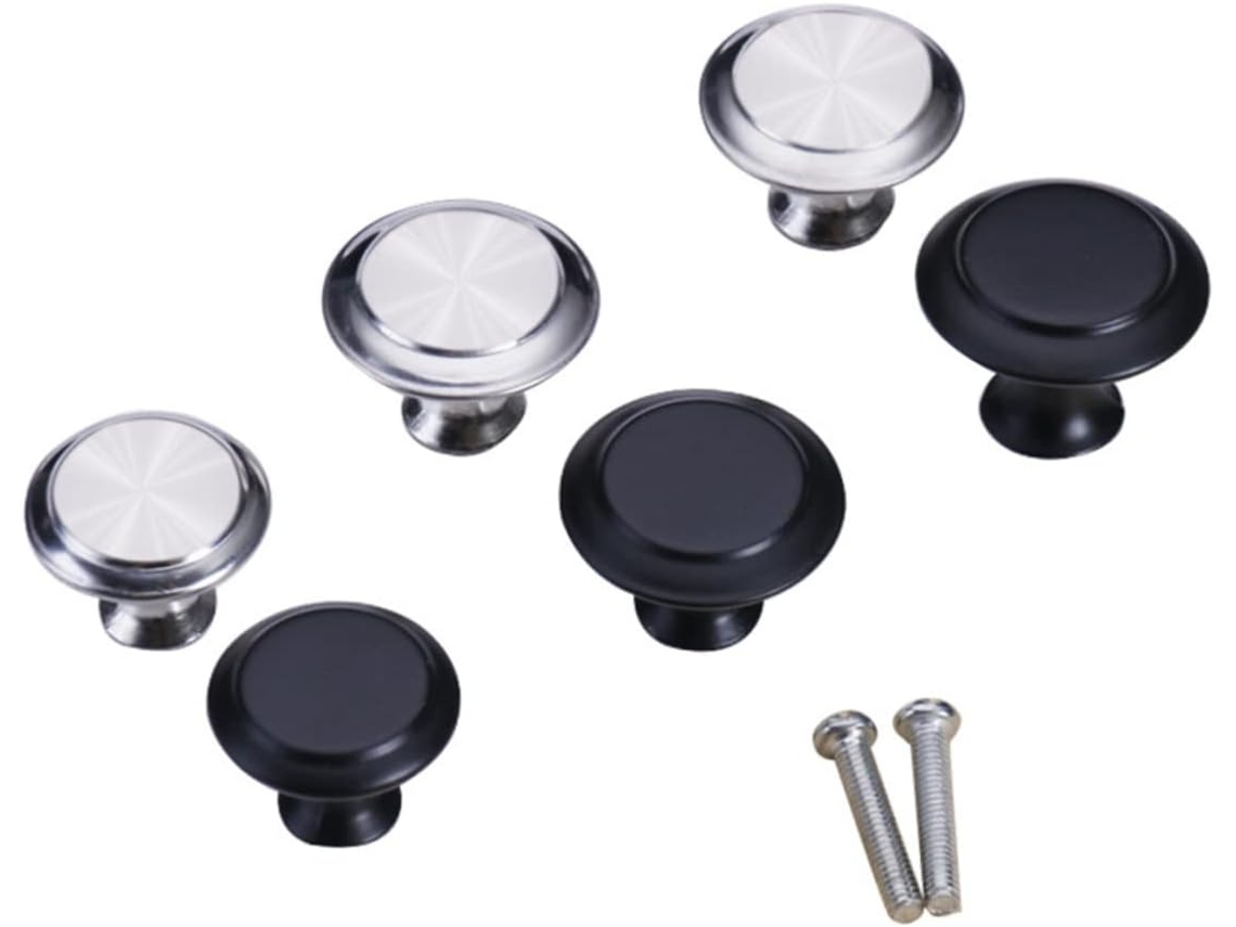 Puxador De Porta Simples Osaladi, Conjunto De 6 Peças, Em Aço Inoxidável, Para Gavetas, Armários E Portas