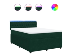 Box Spring Bed, Box Spring Beds Vidaxl Verde Veludo (140 X 190 Cm)