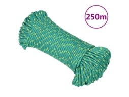 Vidaxl Corda De Barco 3 Mm 250 M Polipropileno Verde