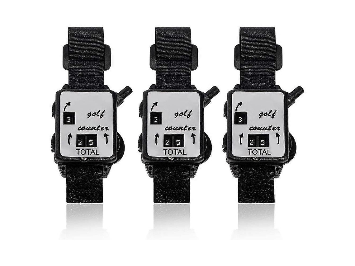 3 Contadores De Golfe De Pulso Com Botão De Reset E Mostrador