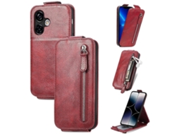 Capa De Couro Com Zíper Vertical Tipo Carteira Para Ulefone Note 16 Pro