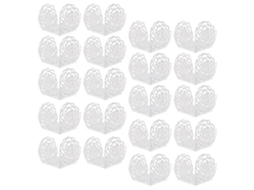 100 Unidades De Embalagens Papel Para Chocolate, Bandejas Separadoras, Moldes Ocos Muffins Chocolate.