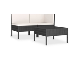 Garden Furniture Set, Garden Furniture Sets Vidaxl Preto Rattan / Vime (n/a)