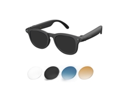 Smartglasses Sg70 Com Câmera, Bluetooth V6.0, Transferência Via Wi-fi, Assistente De Voz Com Ia E 16 Gb De Armazenamento (preto)