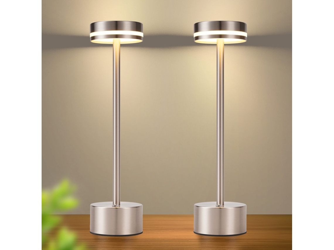 Nettlife Candeeiro De Secretária Led Sem Fios, Alimentado Por Bateria, Regulável, Recarregável Por Usb-c, Sensível Ao Toque, 31,5 Cm