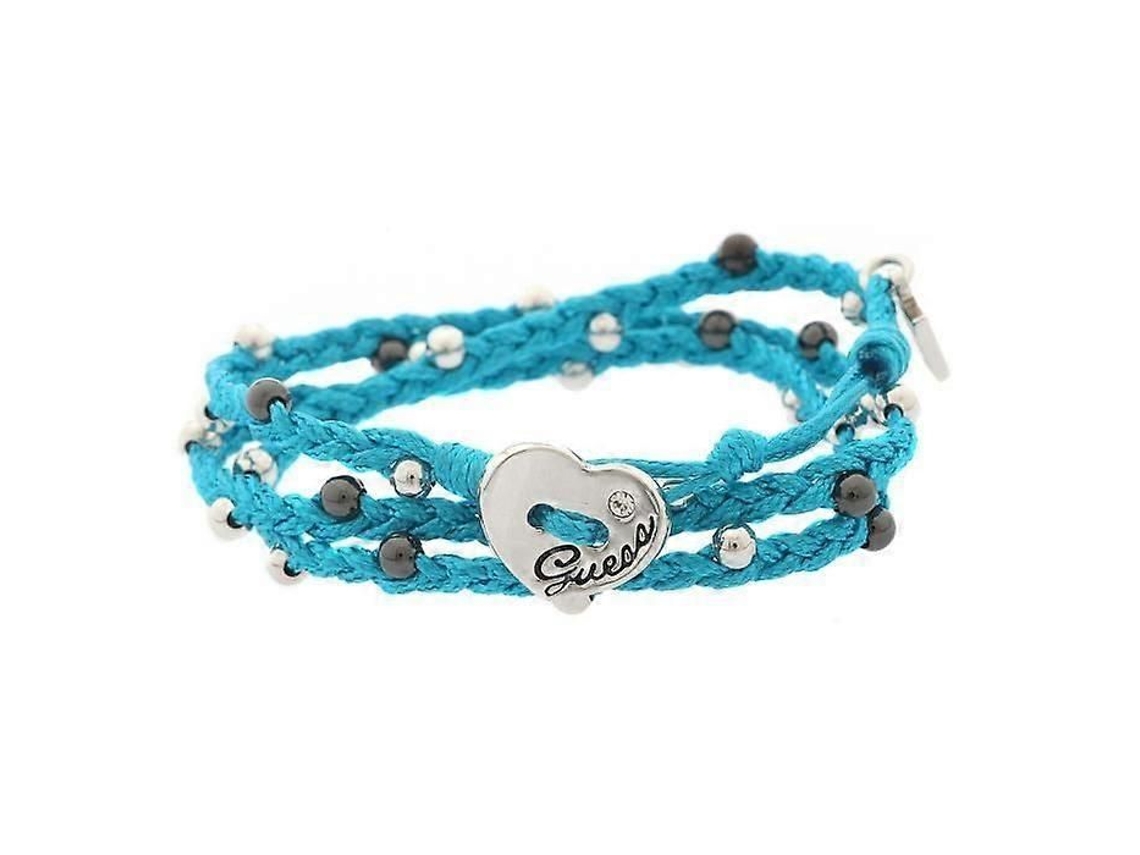 Pulseira - Guess - Ubb12223 - Têxtil - Prateada - Turquesa-prateada-preta