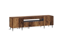 Vidaxl Gabinete De Tv Led Madeira Antiga Derivados De Madeira