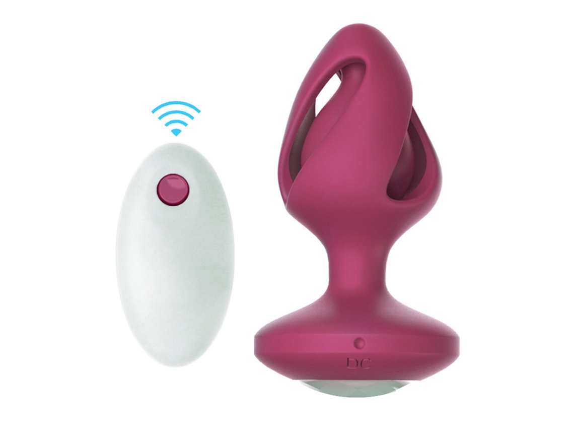 Vibrador Anal De Controle Remoto Com 10 Modos De Vibrao Para Adultos (rosa Vermelha) Yizhood