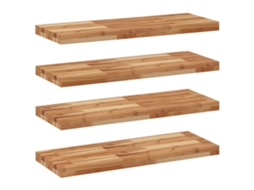Floating Shelf, Floating Shelves Vidaxl Marrom Madeira De Acácia (80 X 30 X 4 Cm)