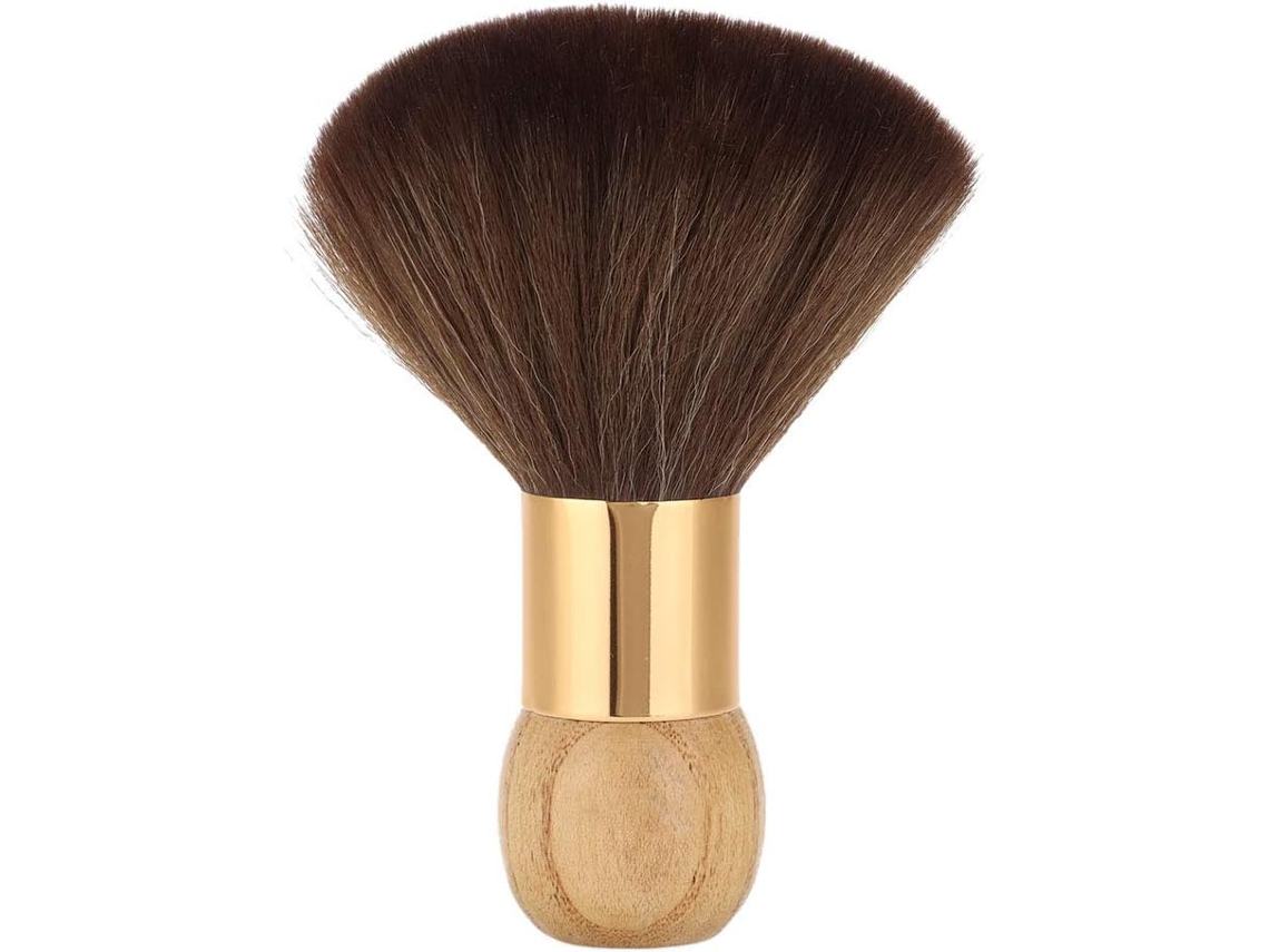 Escova Profissional Para Cabeleireiro E Barbeiro, Limpeza Facial Suave, Cabo De Madeira Alta Densidade, Ferramenta Para