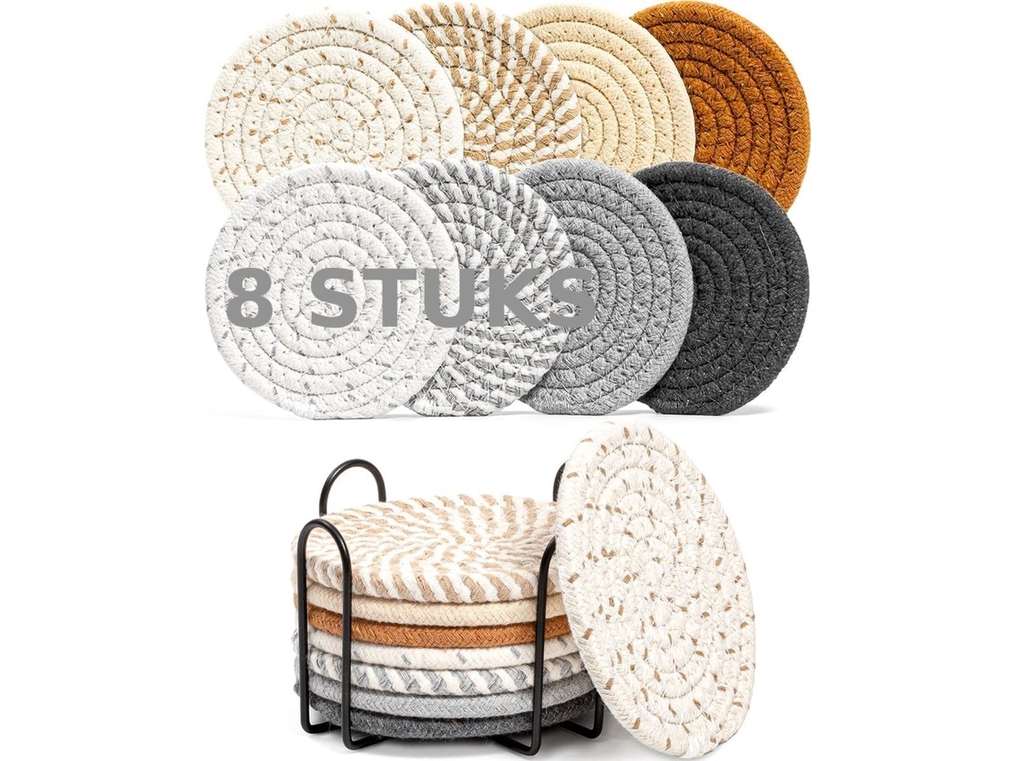 Conjunto de Suporte com Base, Vidro, 8 Pcs ZYBLSSBB